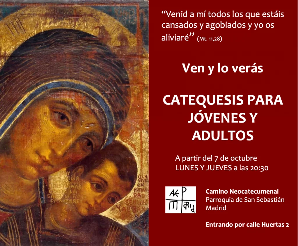 Catequesis para jóvenes y adultos - Camino Neocatecumenal